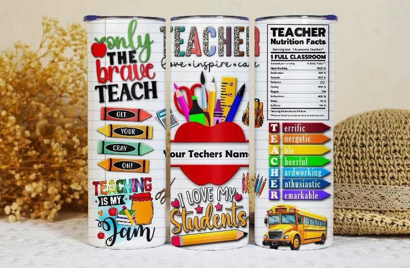 Teacher tumblers