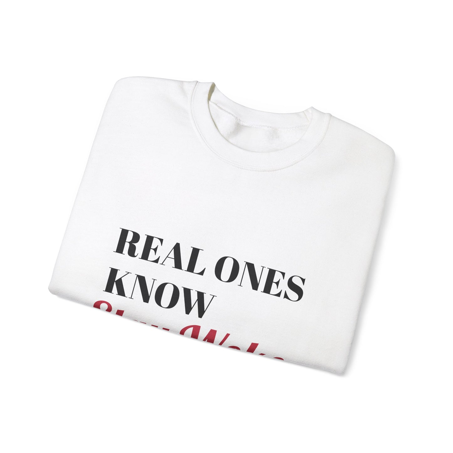 Real Ones Know Stay Woke Unisex Heavy Blend™ Crewneck Sweatshirt