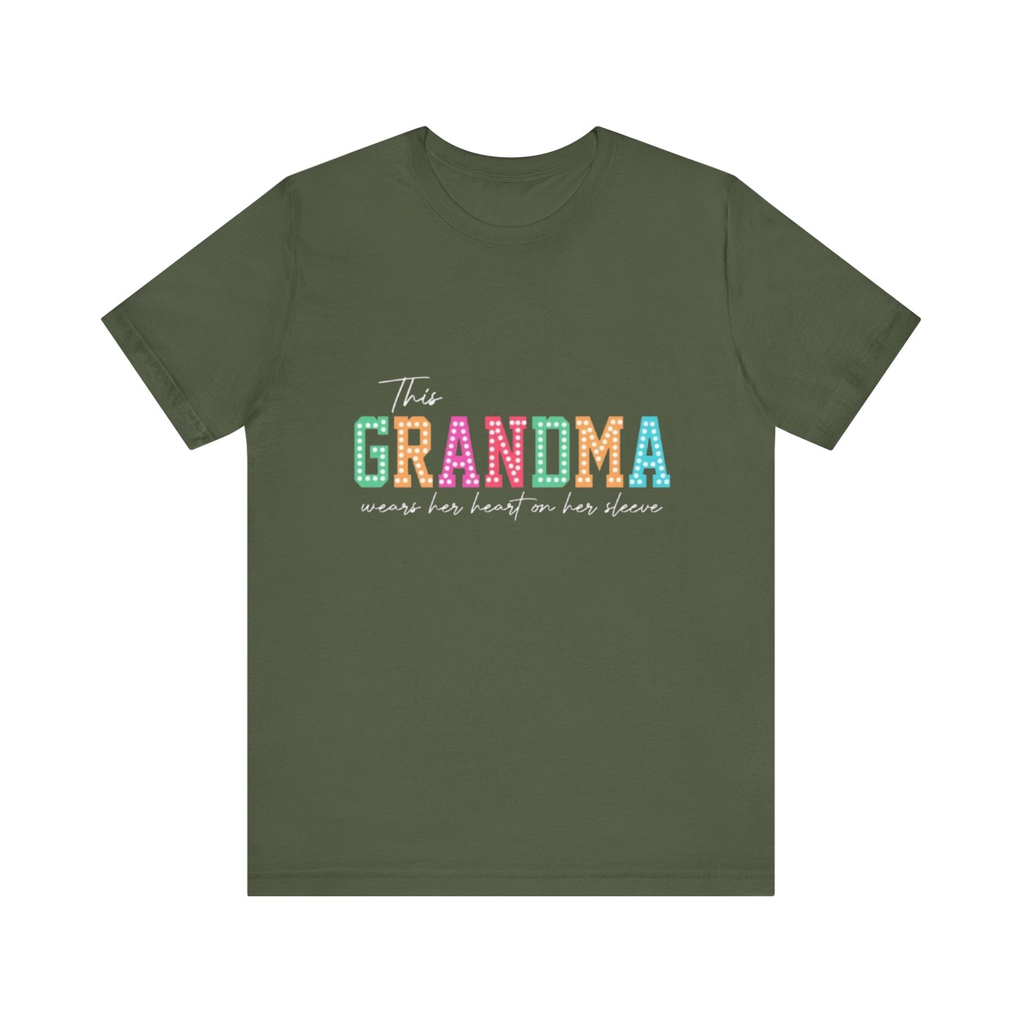 This Grandma Wears Her Heart On Her Sleeves T-Shirt
