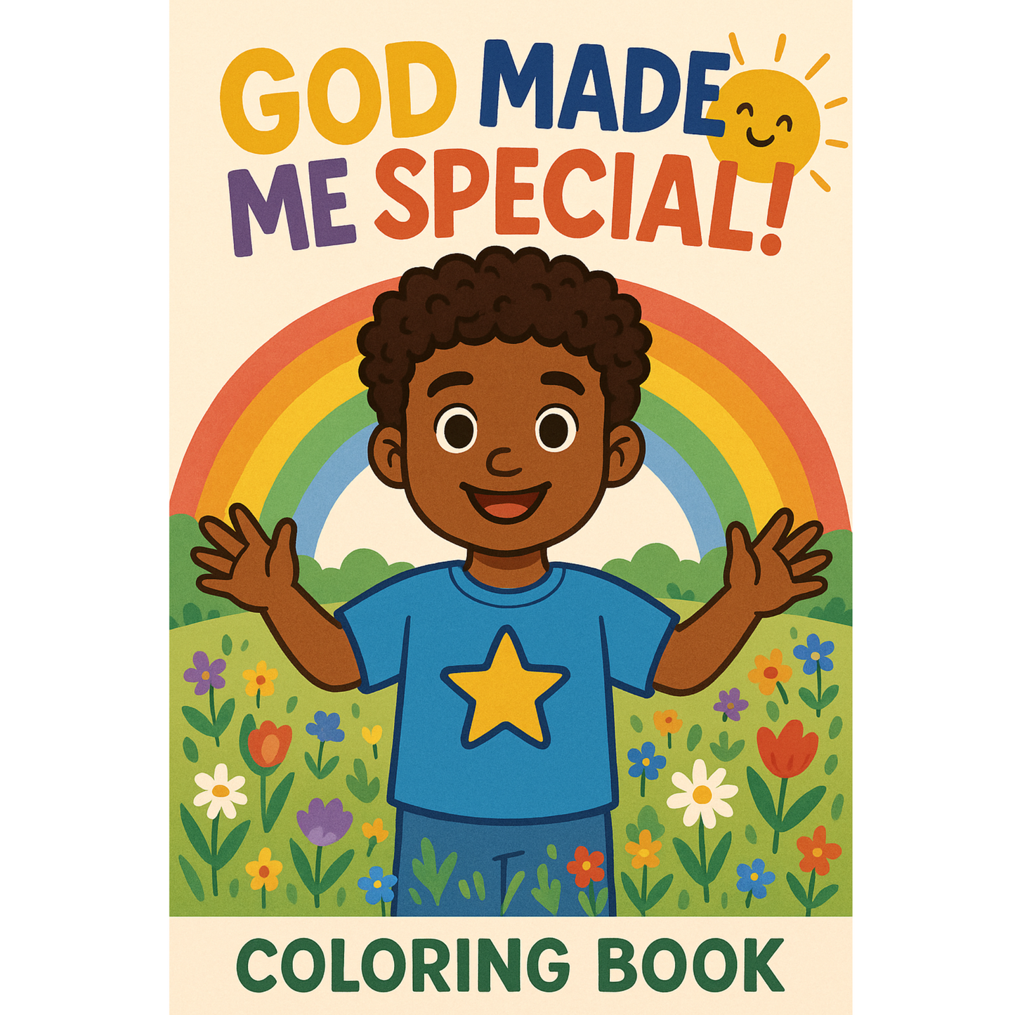 God Made Me Special Coloring Book Boy Version