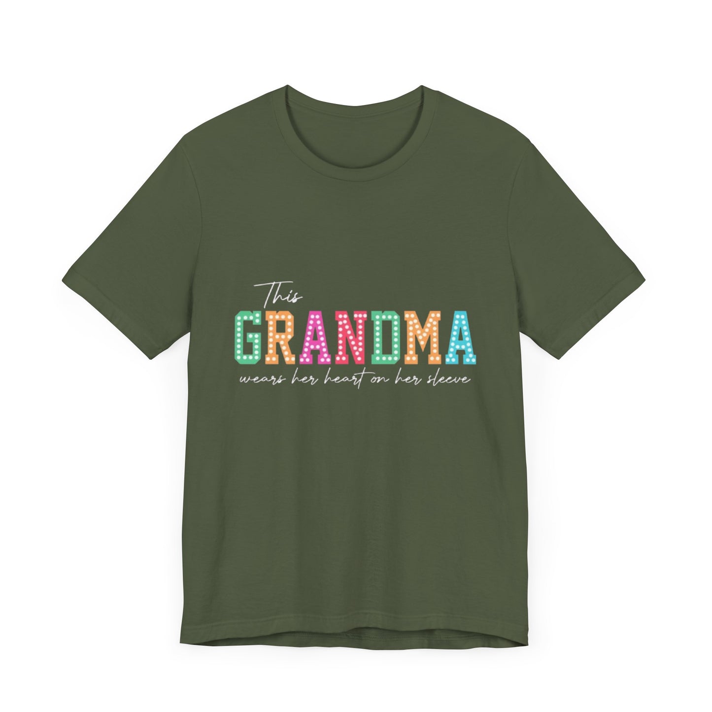 This Grandma Wears Her Heart On Her Sleeves T-Shirt