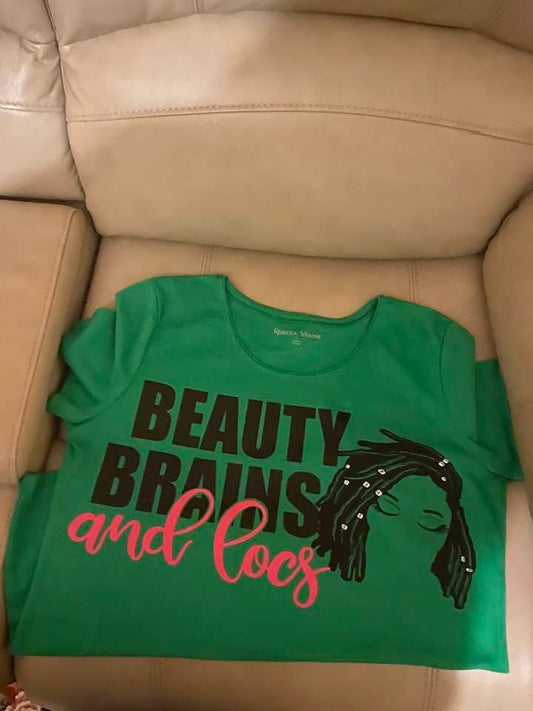 Beauty,Brains & Locs Shirt
