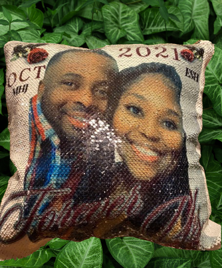 Custom Sequin Pillow