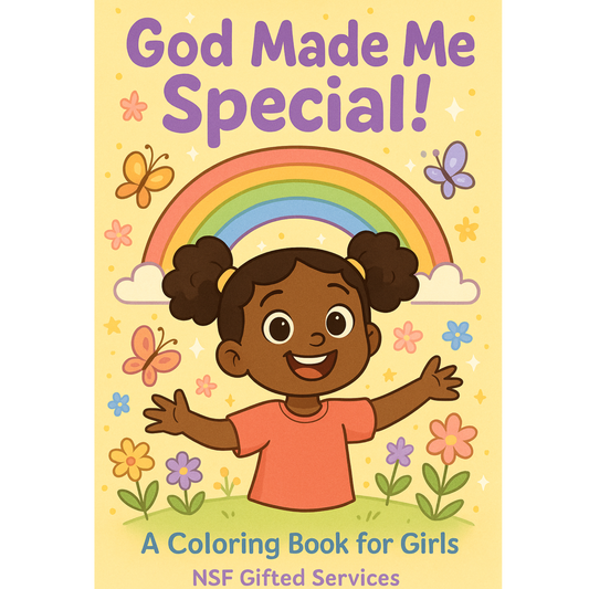 God Made Me Special Coloring Book Girl Version